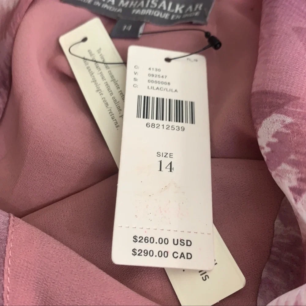 Anthropologie Nikita Mhaisalkar Sleek Soft One-Shoulder Sophisticated Dress - Picture 5 of 5